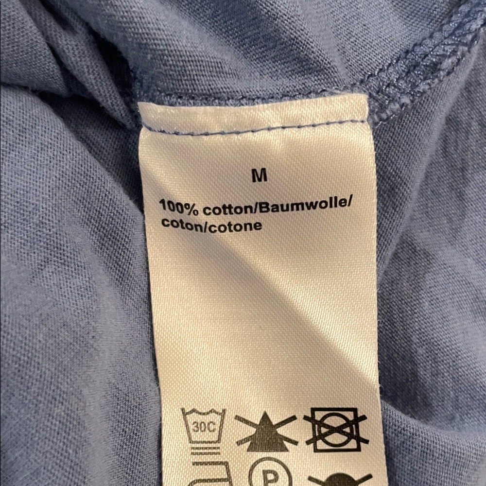 Stylish Long Sleeve Graphic Dress in Blue. Medium - Picture 5 of 5